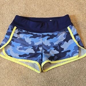 Justice Active Blue Camo Shorts